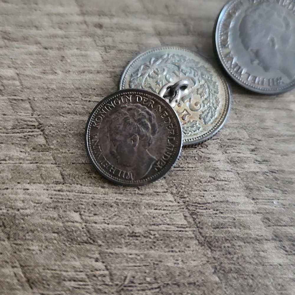 Dutch Wilhelmina Coin Cuff Links